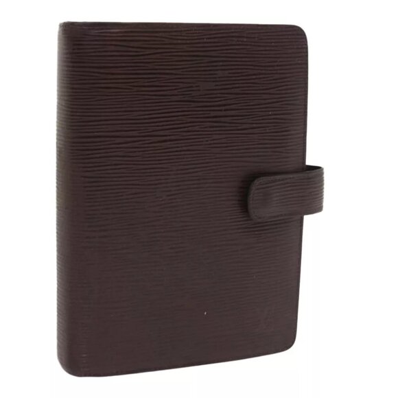 LOUIS VUITTON Epi Agenda MM Day Planner Cover Mocha R2004D LV Auth 54126 - Picture 1 of 15